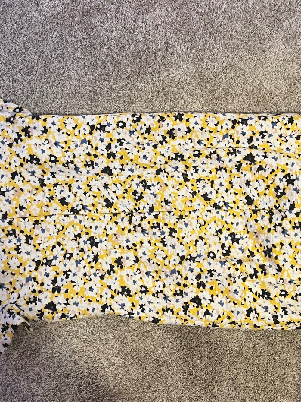 Yellow floral dress